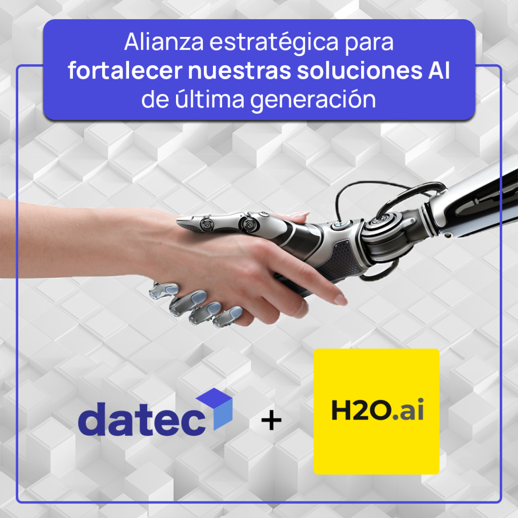 Imagen de la alianza entre Datec y H2O.ai 